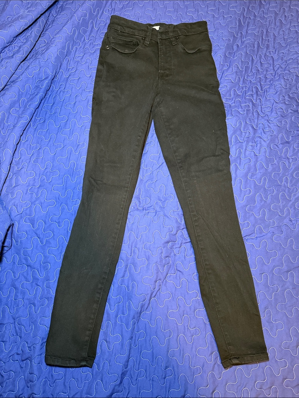 Good American Black High-Rise Good Legs Skinny Jeans